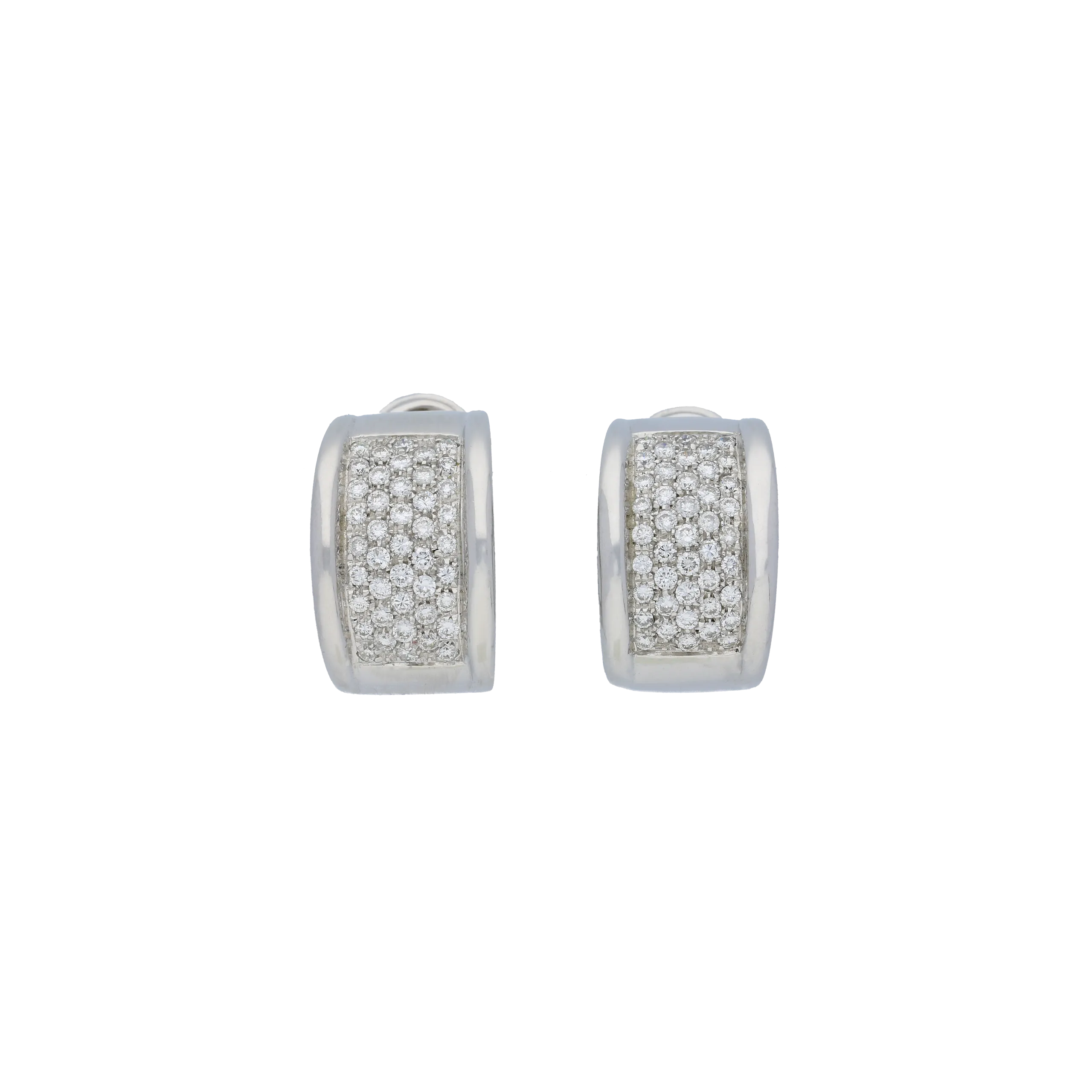 Orecchini in oro bianco con diamanti - 1549