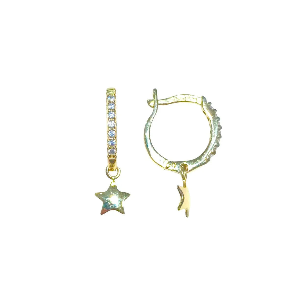 ORECCHINI CERCHI CON CHARM STELLA