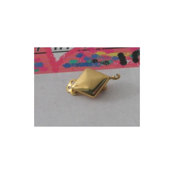 1 clip no foro argento 925 placcato oro giallo