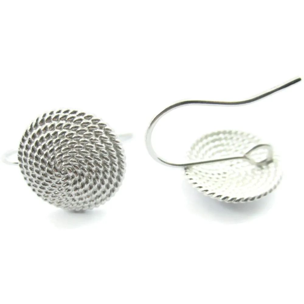 1 paio di basi orecchino la corbula sarda in filigrana d'argento 925