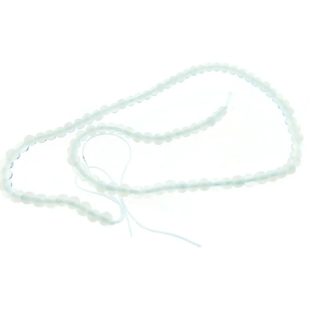 1 filo  di opale mielato tondo cabochon mm. 4