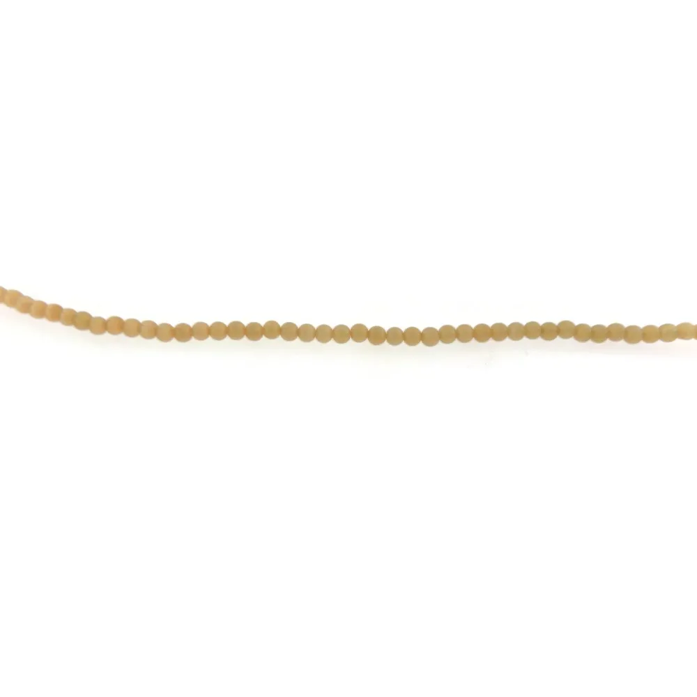 1 filo di perle color salmone in occhio di gatto cabochon di 4 mm