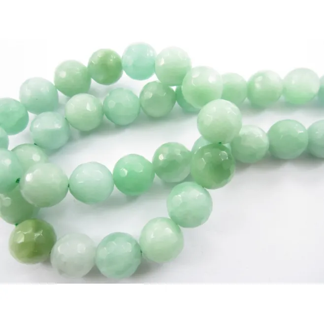 pietre dure avventurina taglio tondo sfaccettate di 10 mm 1 filo