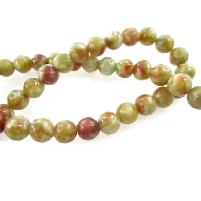 Filo diaspro joy  cabochon di 8 mm  lungo 39 cm 1 filo