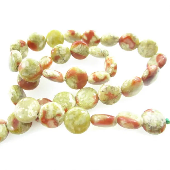 Filo diaspro joy tondine cabochon di 10 mm  lungo 39 cm 1 filo