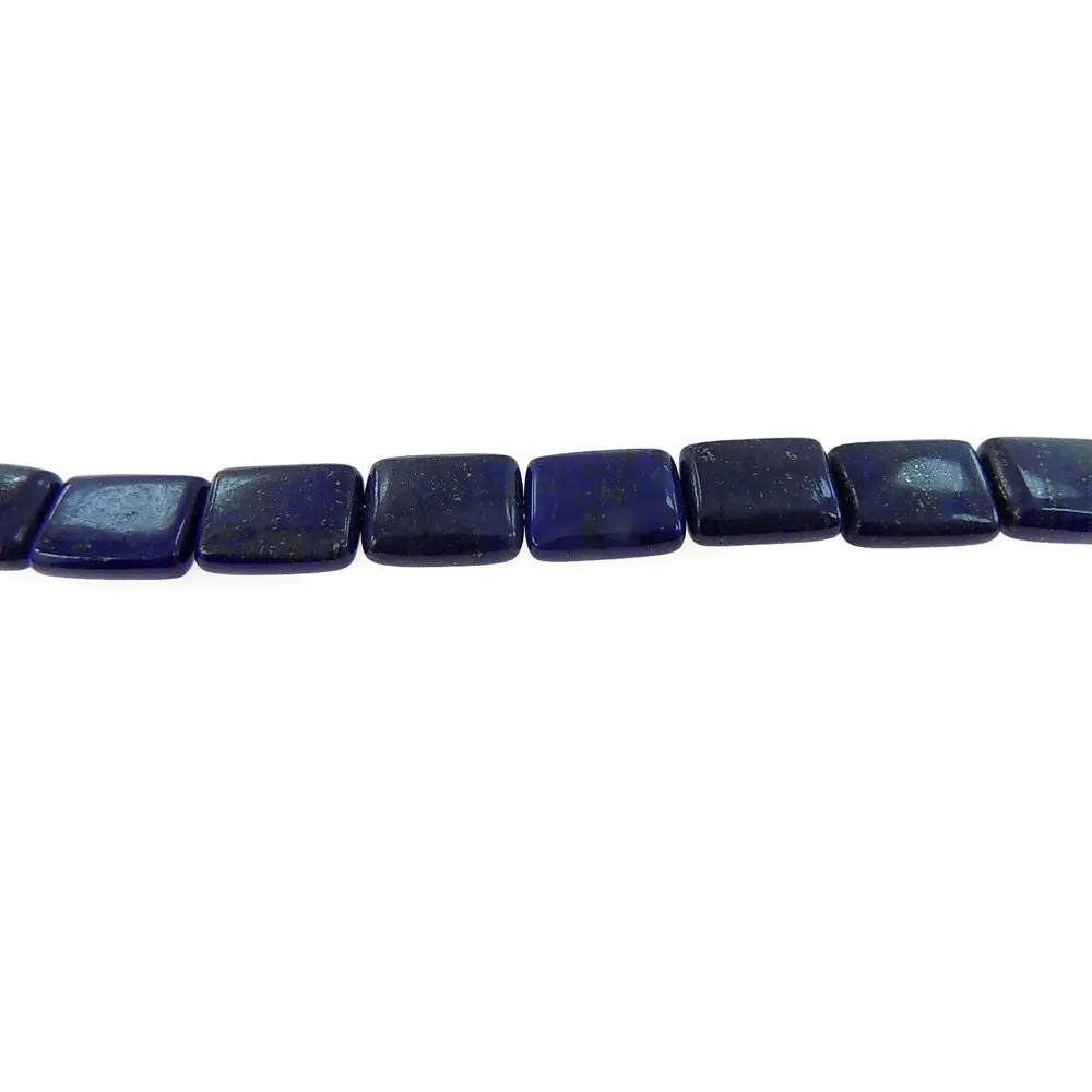 1 filo di lapislazzulo naturale rettangolare 16x12 mm.