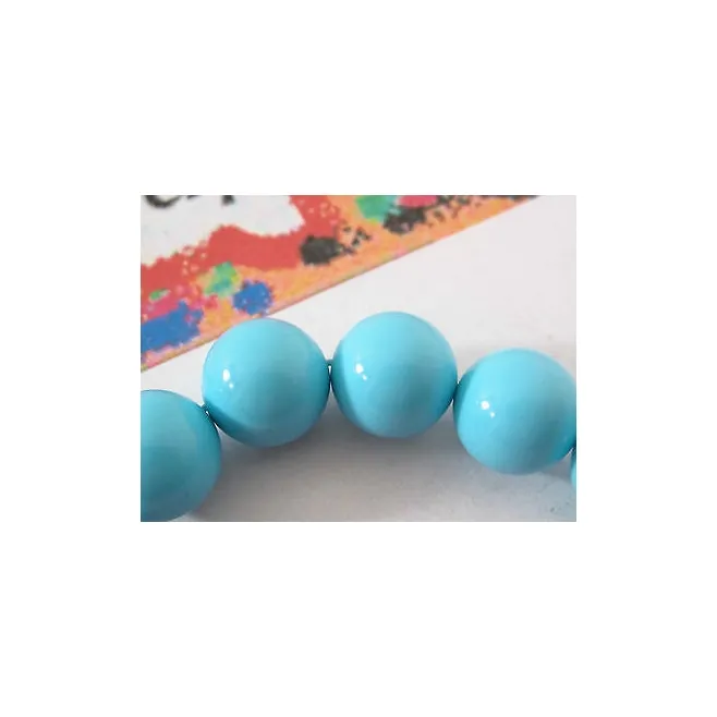 1 FILO DI TURCHESE IN PASTA LUCIDO DA 8 MM