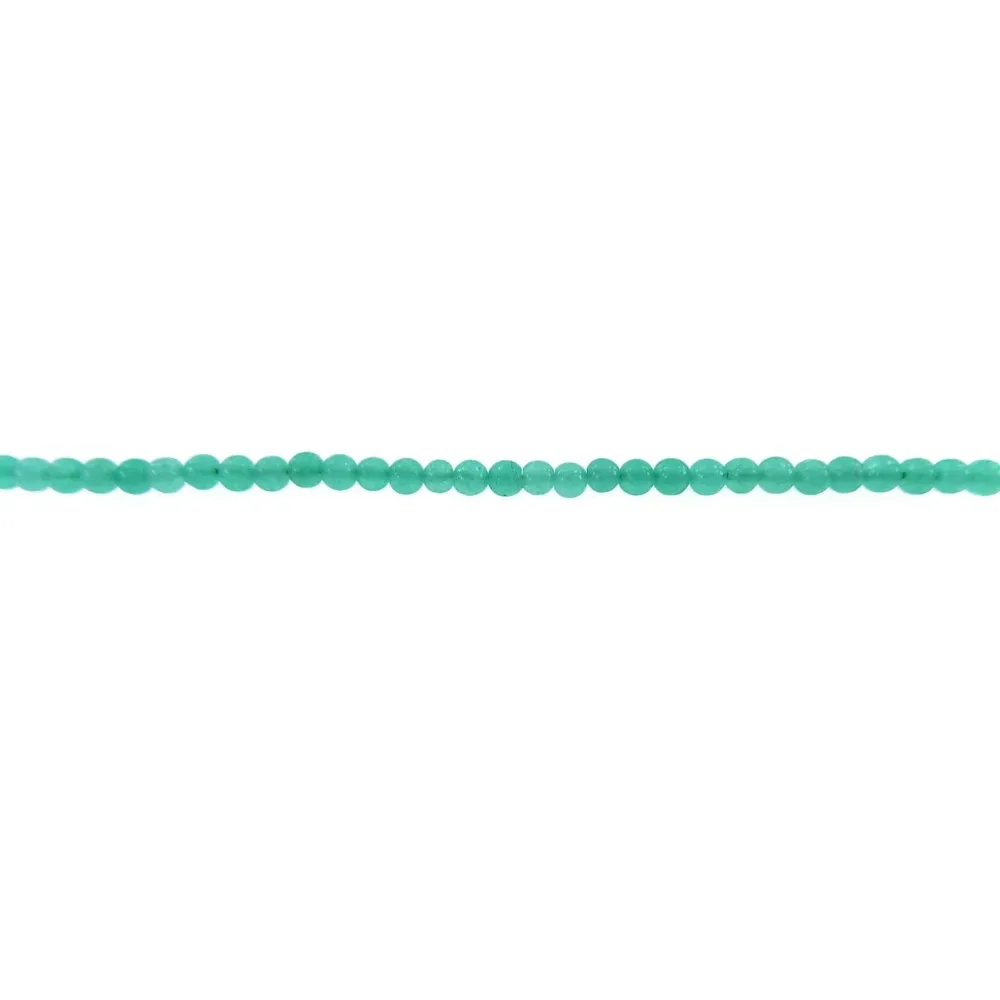 1 filo in giada acquamarina verde chiaro cabochon di4 mm