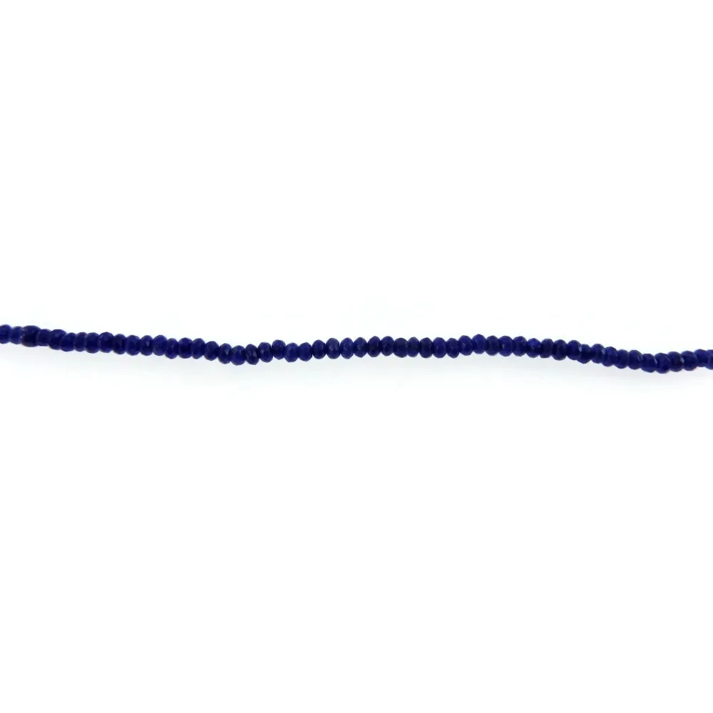 1 FILO PIETRE DI RADICI DI ZAFFIRO  SFACCETTATE RONDELLE DI 3X3 MM