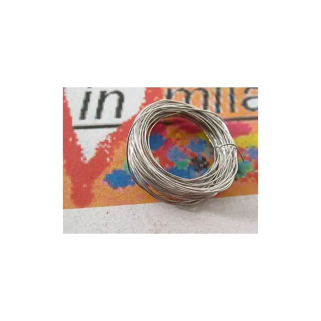 92 cm. DI FILO IN ARGENTO 925 RODIATO 0,4 MM ITALY