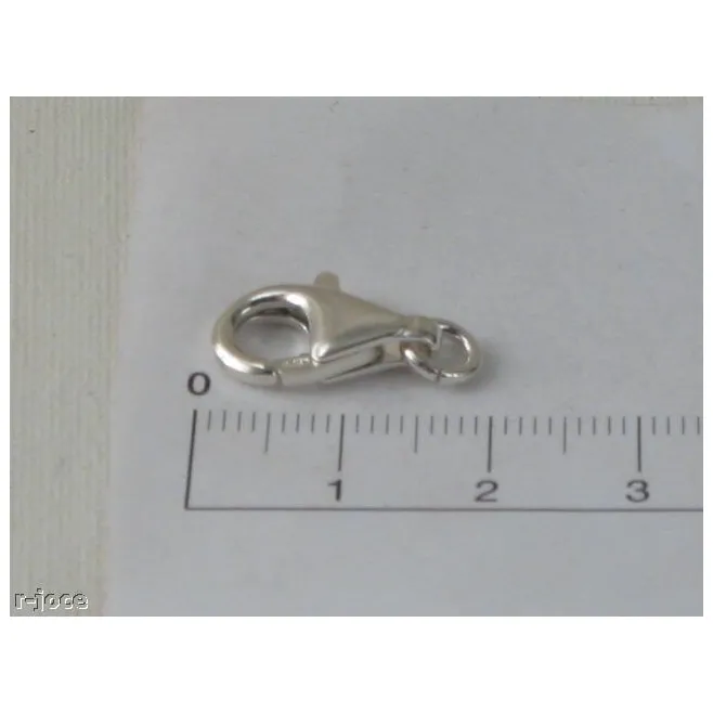 1 MOSCHETTONE GRANDE ANELLINO SALDATO IN ARGENTO 925 MADE IN ITALY