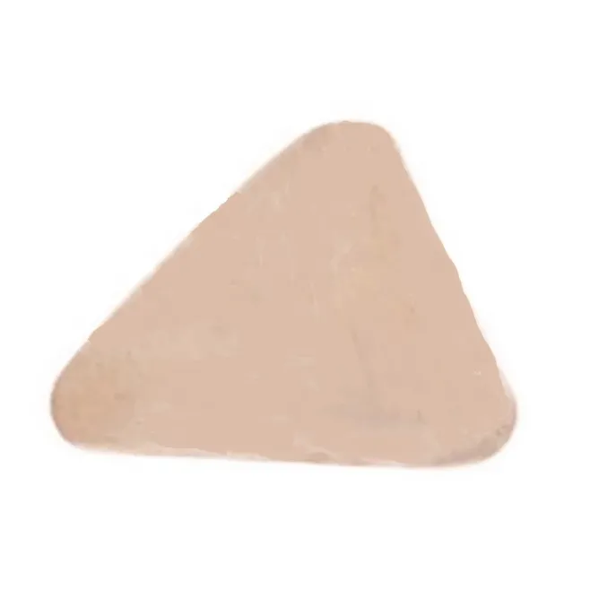 Orecchini perno triangolo 3 fori argento 925 placcato oro rosa di 14x14  mm - 2pz