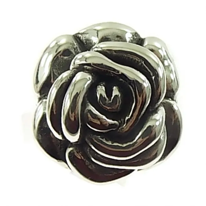 Anello rosa donna in argento 925 tamburato misura 22 - 1 pz