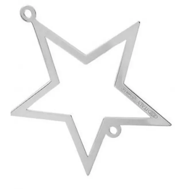 connettore stella di 20x17 mm argento 925 1 pz