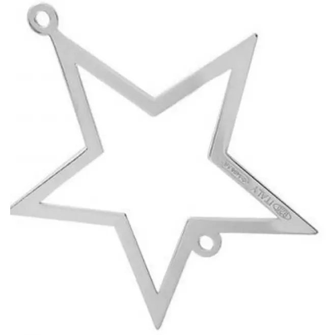 connettore stella di 30x27 mm argento 925 1 pz