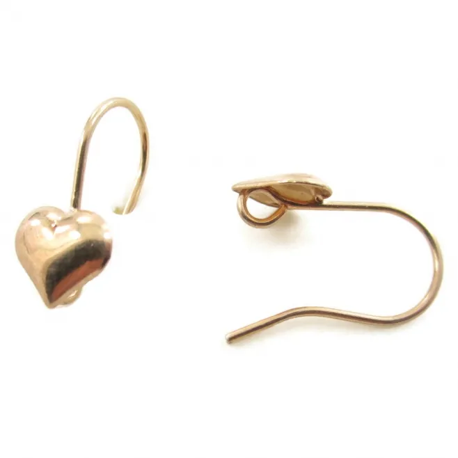 Monachelle orecchini argento 925 placcato oro giallo 18x9 mm - 2pz