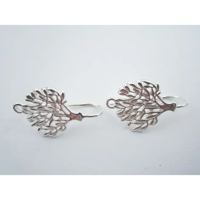 1 paio monachelle per orecchini albero della vita argento 925