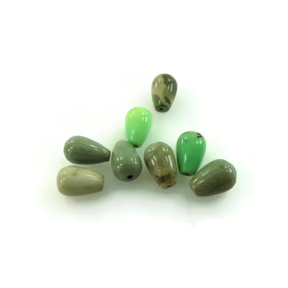 8  gocce in crisoprasio cabochon  misure 12x8 mm