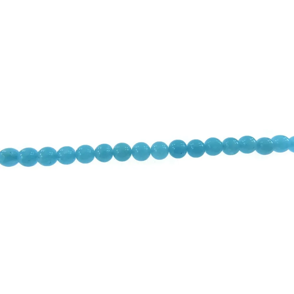 un filo pietre  in ANGELITE  tonda cabochon 6 mm.