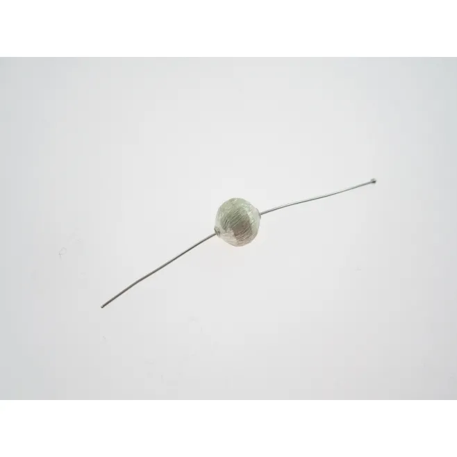 1 componente in argento 925 sfaccettato diametro 10 mm.