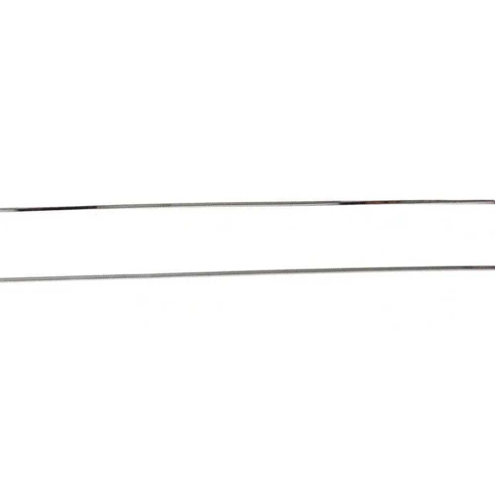 58 CM CATENA SQUADRATA IN ARGENTO 925 RODIATA