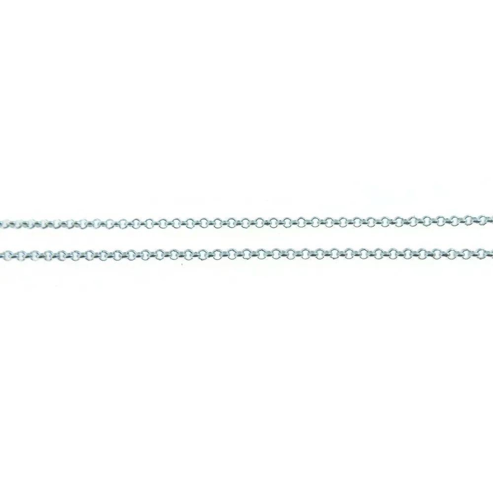 10 cm catena argento925 classica rolò fitta 2,5x1mm Italy