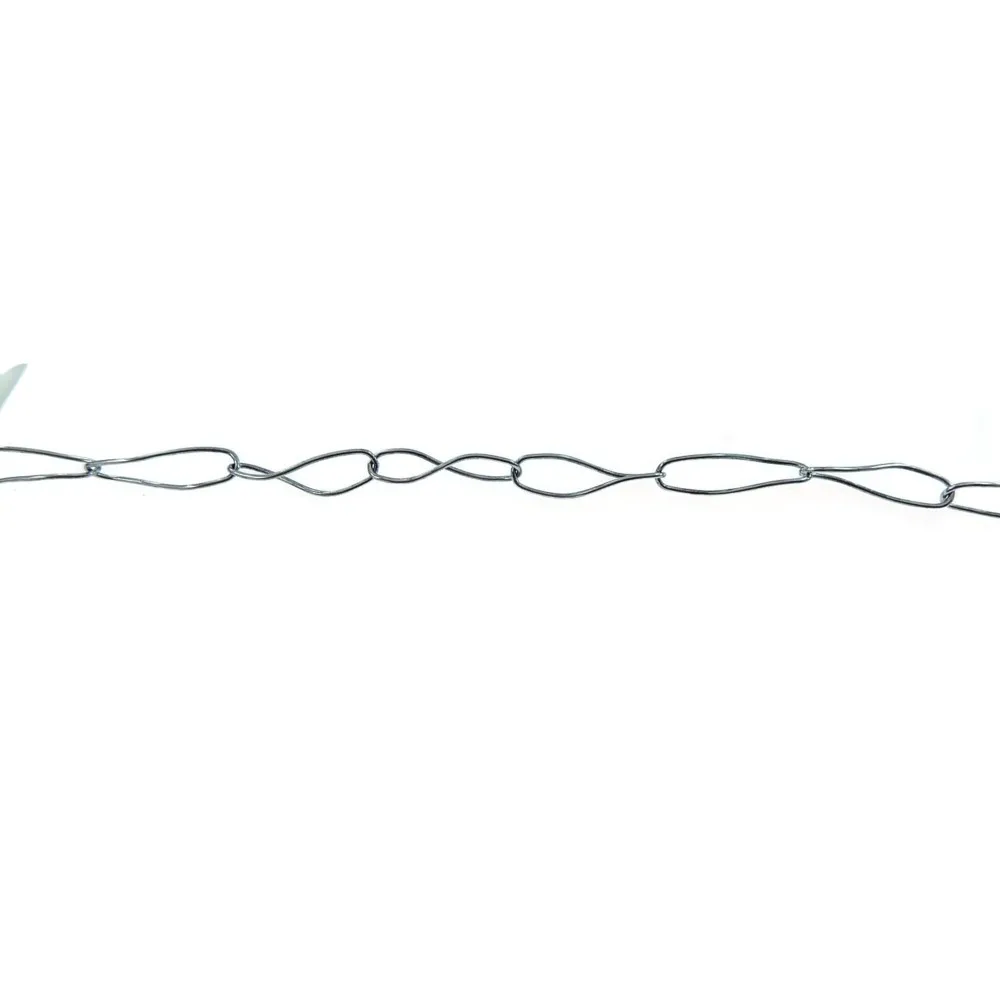 49 cm catena in argento 925 rodiato ovali rotorti 25x6 mm. Italy