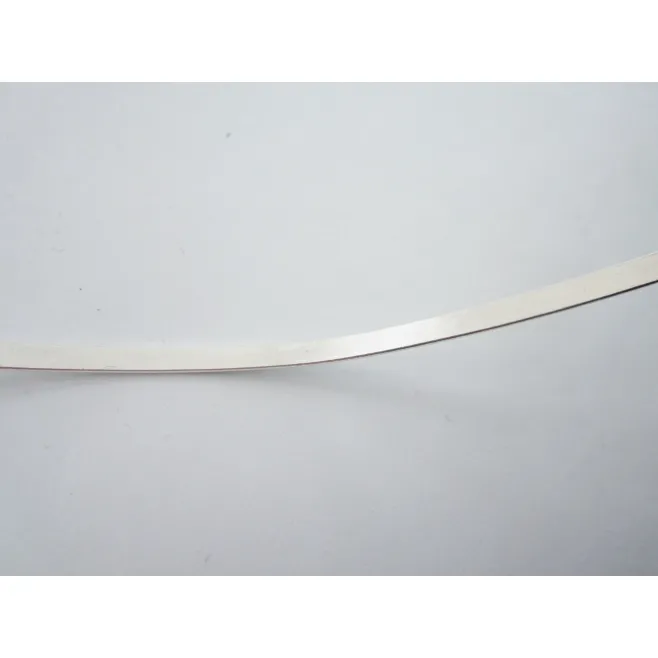 10 cm di piattina in argento 925 crudo (duro) di 5x1,10  mm made in italy
