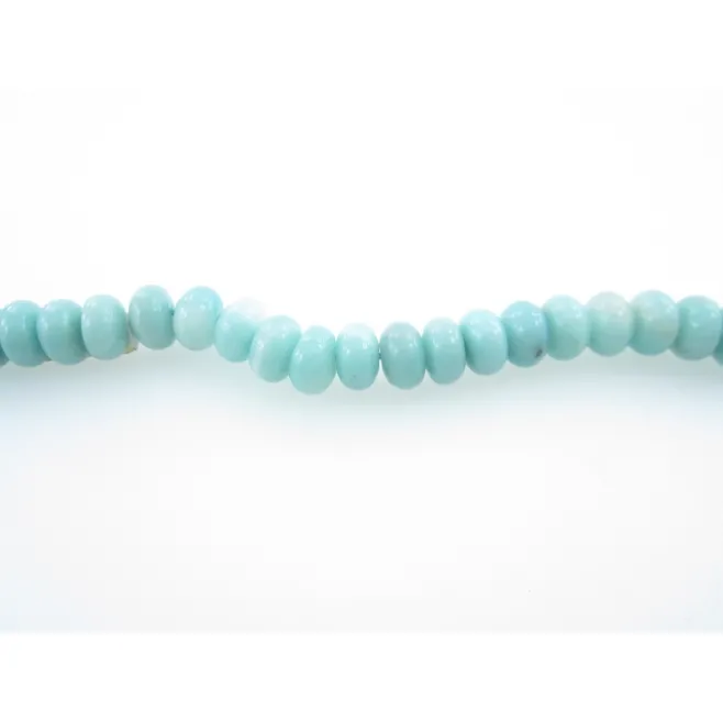 33 pietre in amazzonite cabochon stondate 8x5 mm