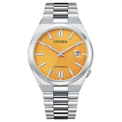 Orologio Uomo Citizen Tsuyosa Automatic con Quadrante Giallo 40 mm