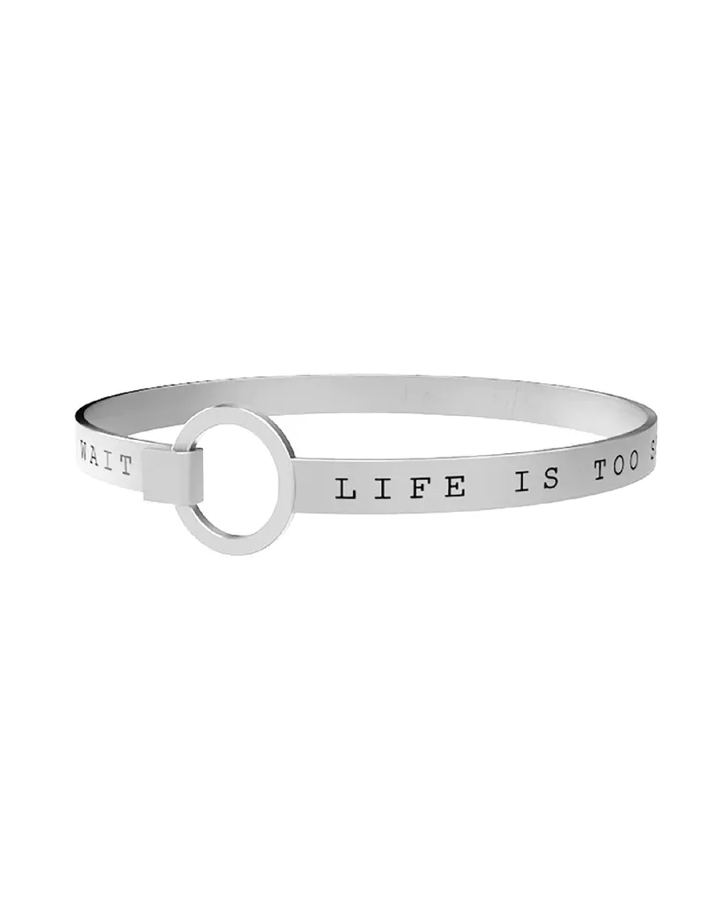 Bracciale Donna Kidult Philosophy Life is Too Short to Worry. Life is Too Long to Wait