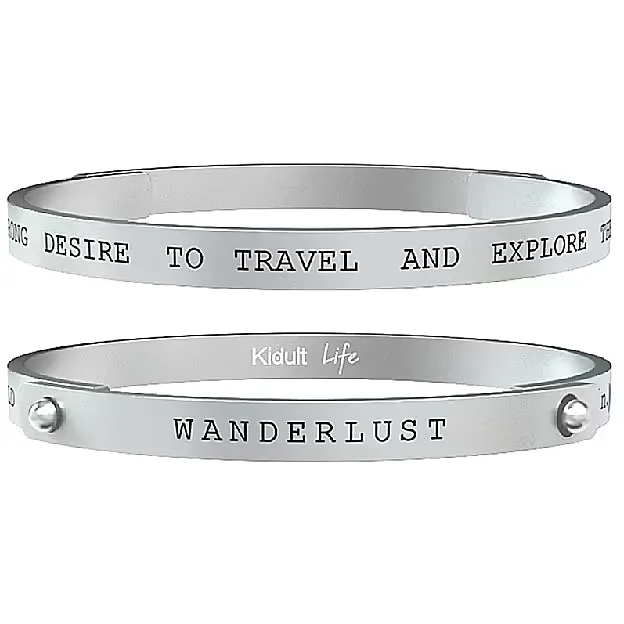 Bracciale Uomo Kidult Free Time Wanderlust. A Strong Desire to Travel and Explore the World