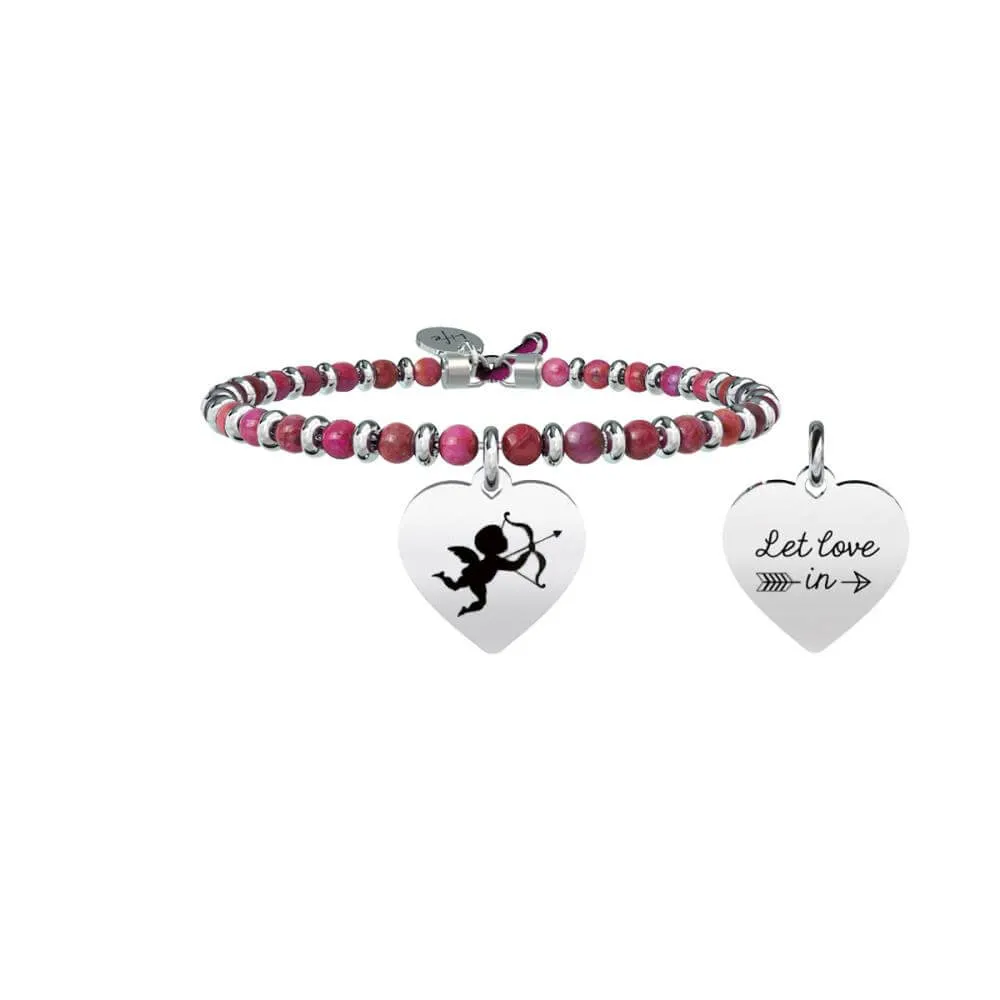 Bracciale Donna Kidult Love Let Love in con Agata Multicolor