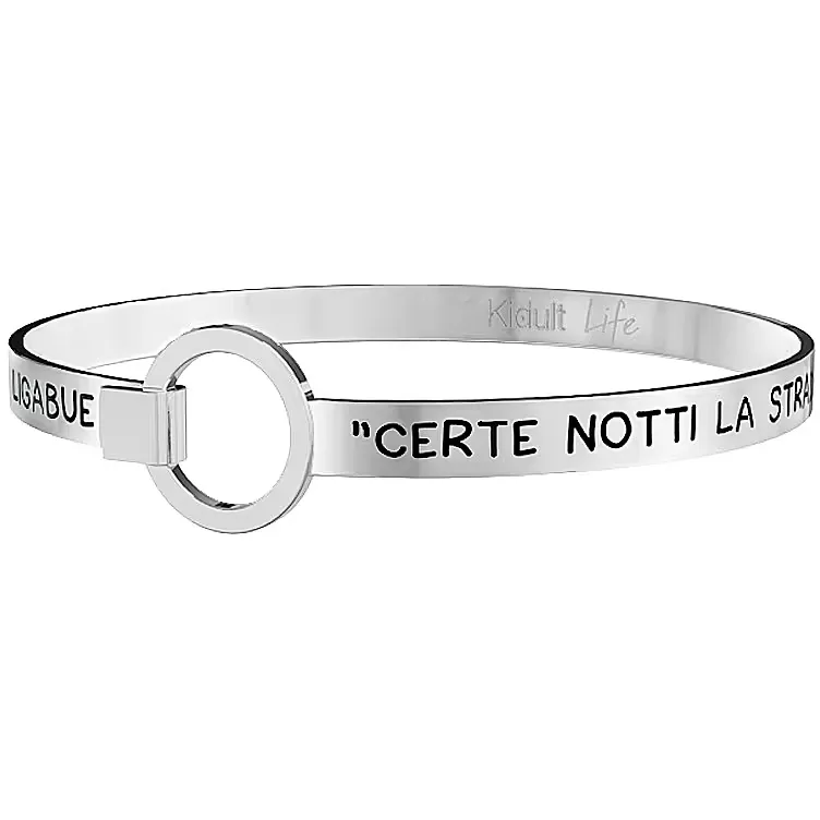Bracciale Donna Kidult Philosophy Certe Notti la Strada Non Conta. Ligabue