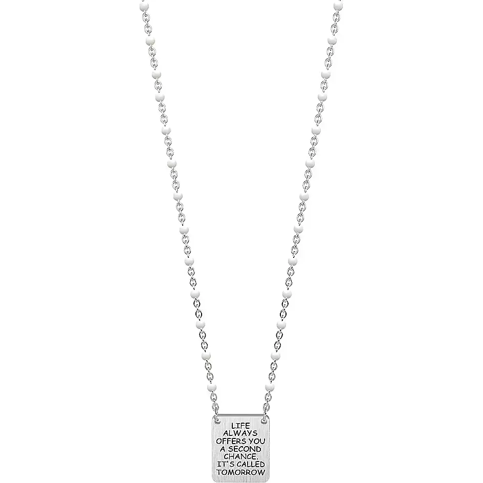 Collana Donna Kidult Philosophy Life Always Offers You a Second Chance