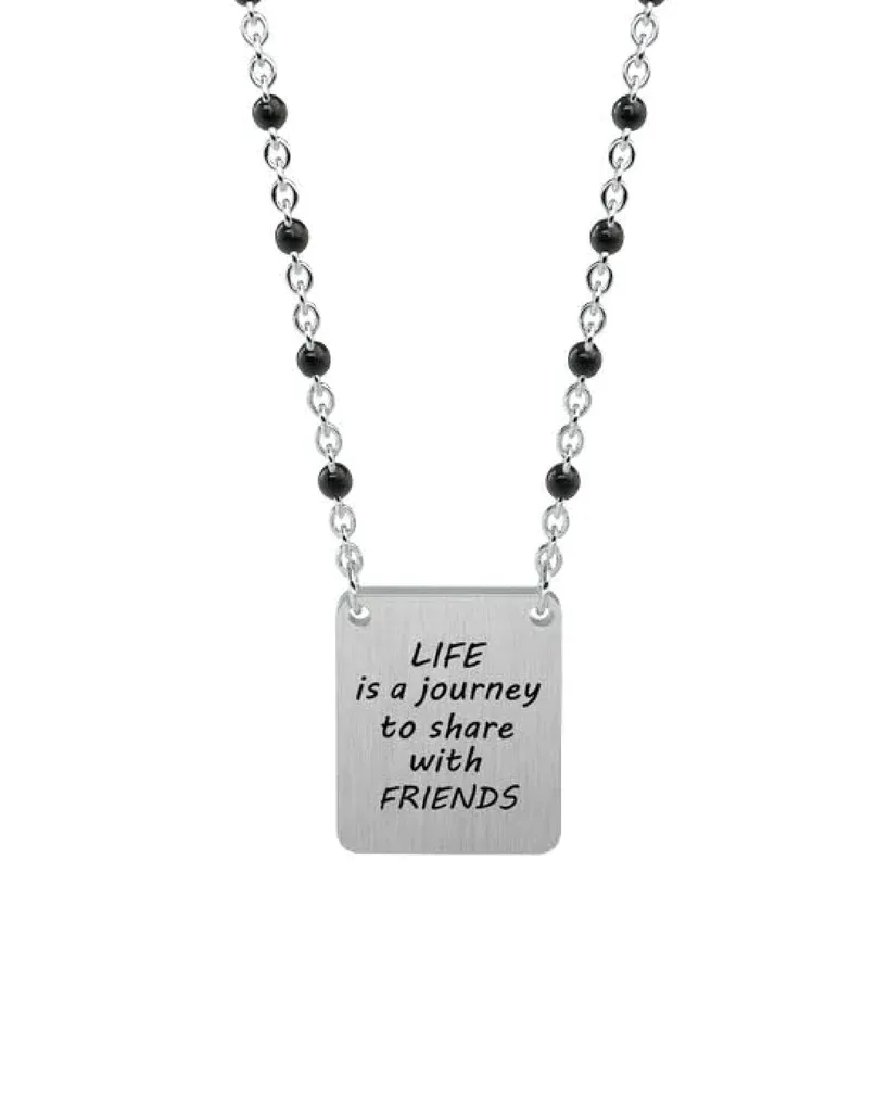Collana Donna Kidult Love Life is a Journey to Share With Friends