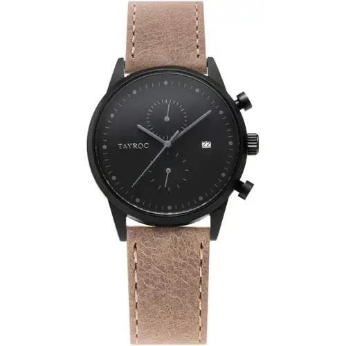 Orologio Uomo Tayroc al Quarzo con Quadrante Nero 42 mm