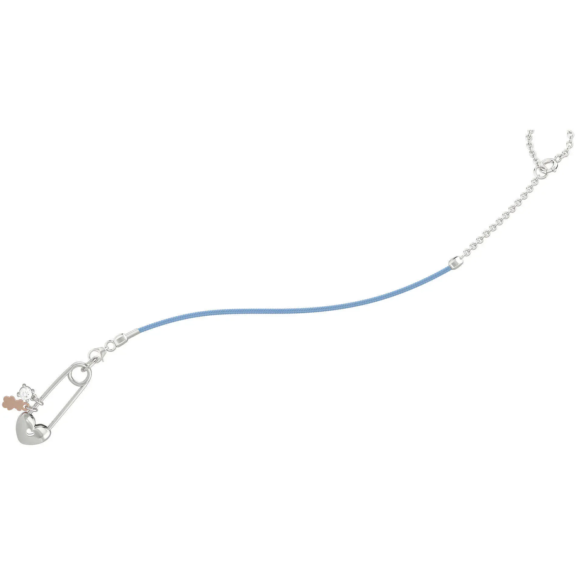 Portaciuccio Nanan Spilla Orso con Cordino Azzurro