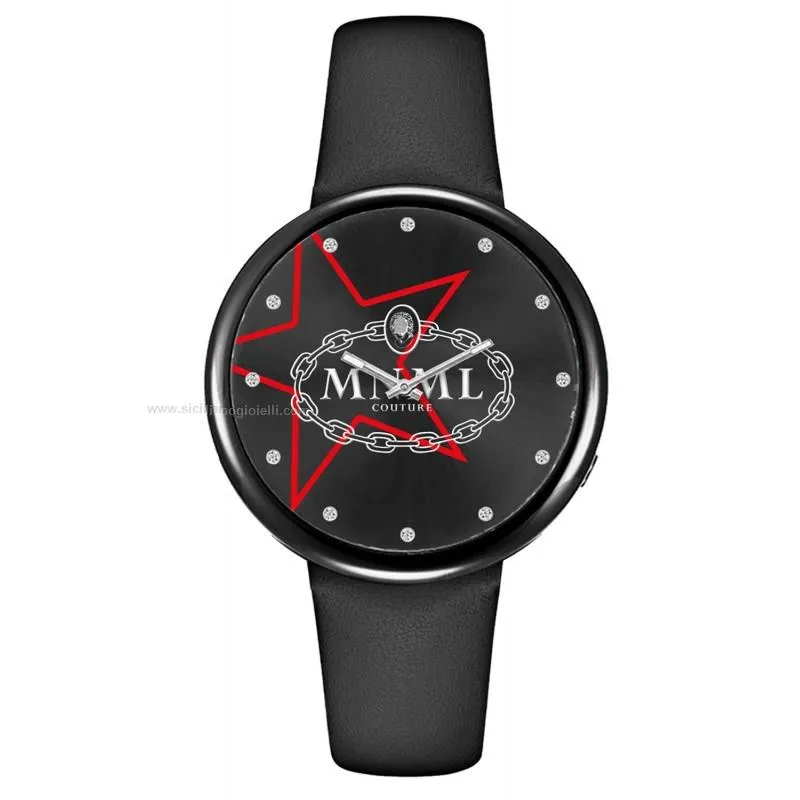 Orologio Unisex Mnml al Quarzo con Quadrante Nero 38 mm