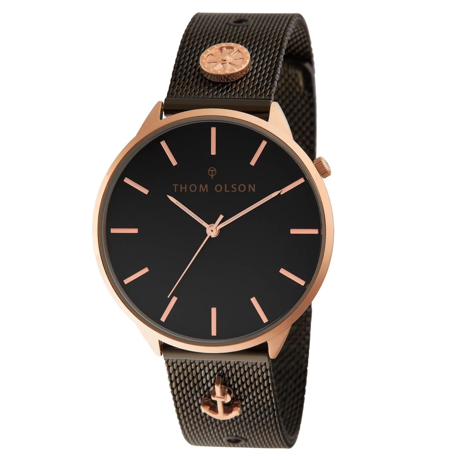 Orologio Uomo Thom Olson al Quarzo con Quadrante Nero 40 mm