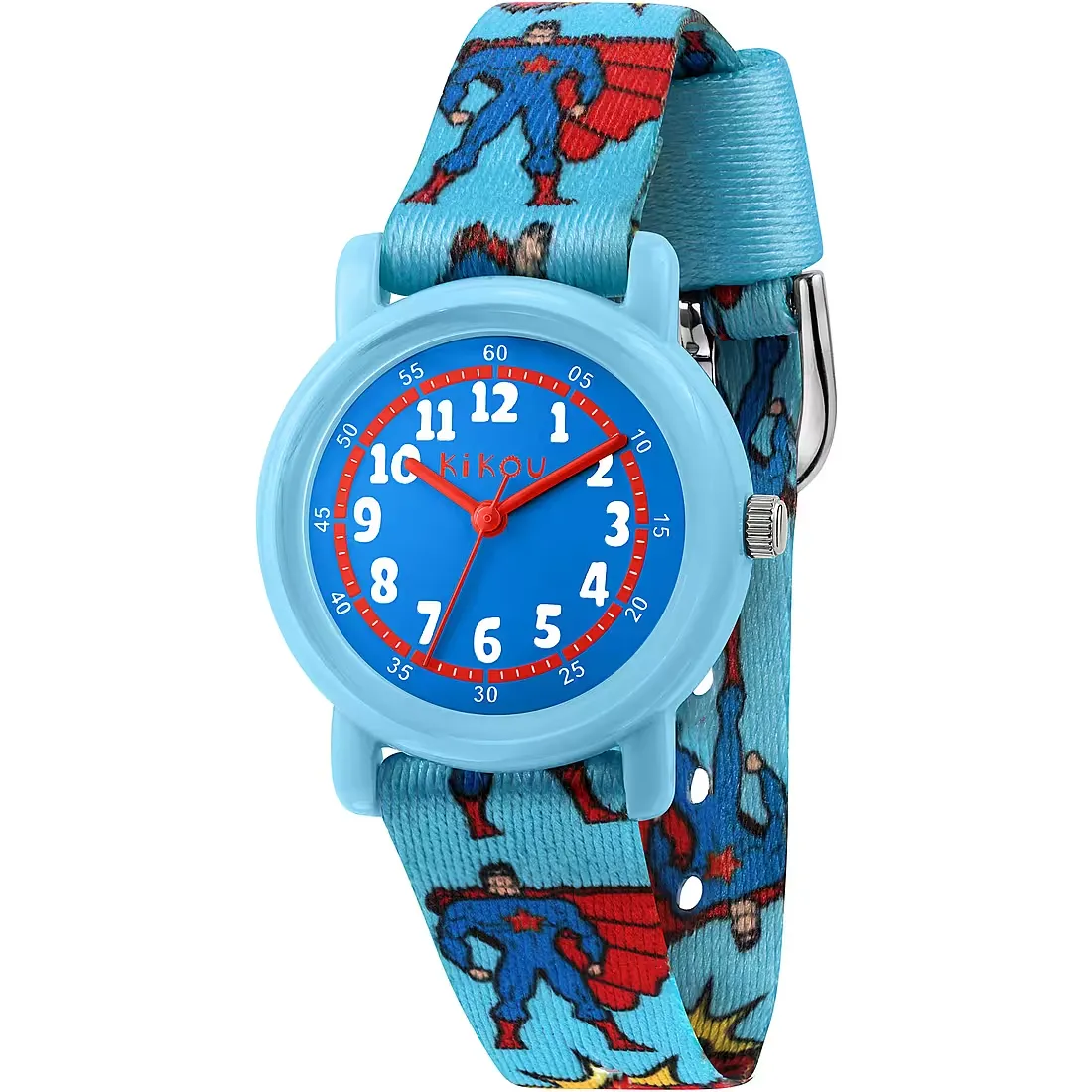 Orologio Bambino Kikou Watches al Quarzo con Quadrante Blu  28 mm