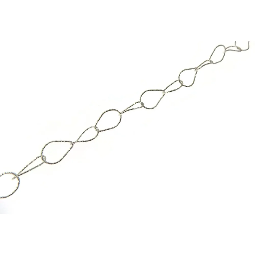 49 cm di Catena goccia diamantata argento 925 mm. 15x11