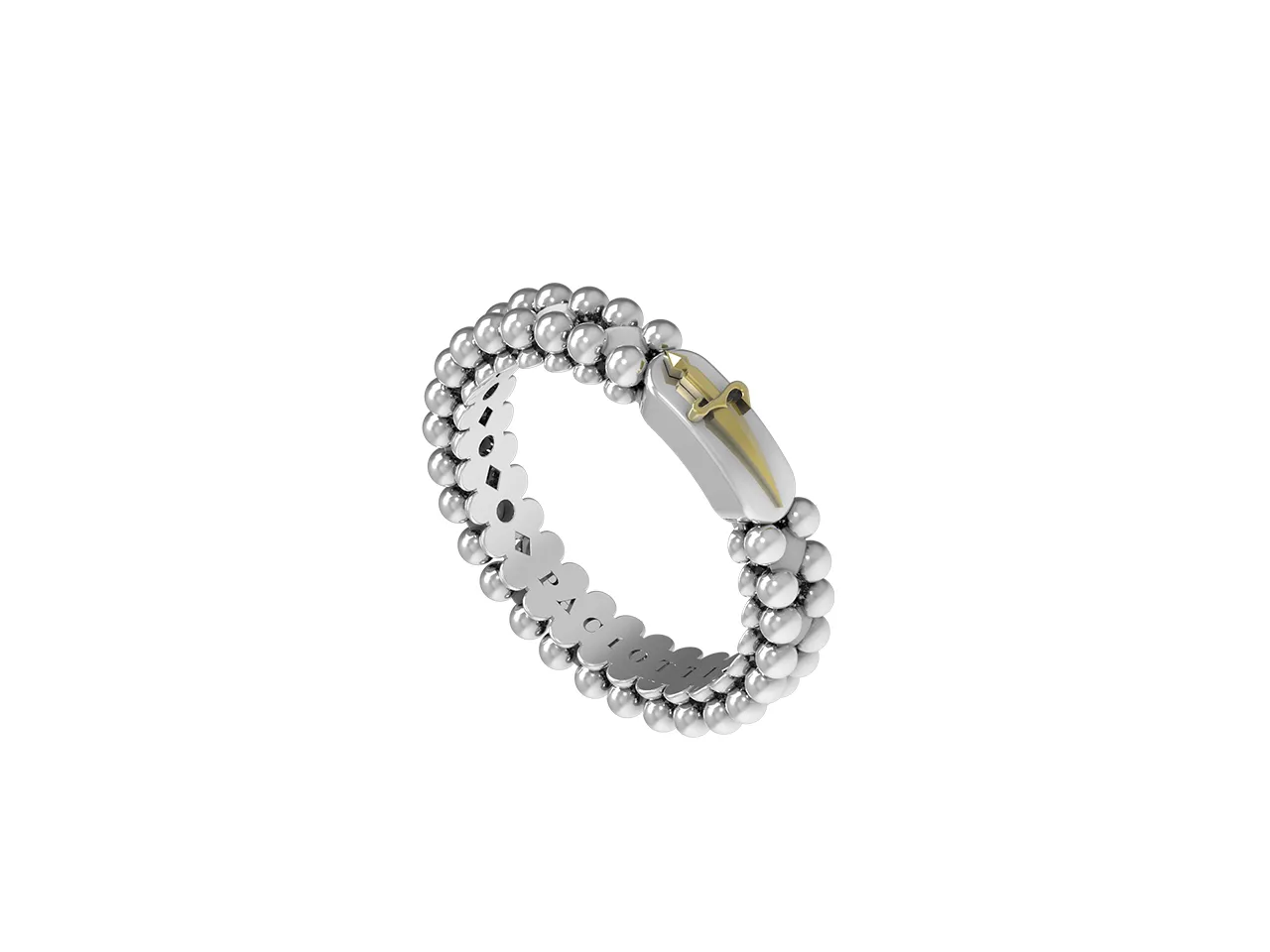 Anello Uomo Paciotti con Spinelli Neri