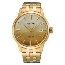 Orologio Uomo Seiko Presage Cocktail Time Automatico con Quadrante Oro 40 mm