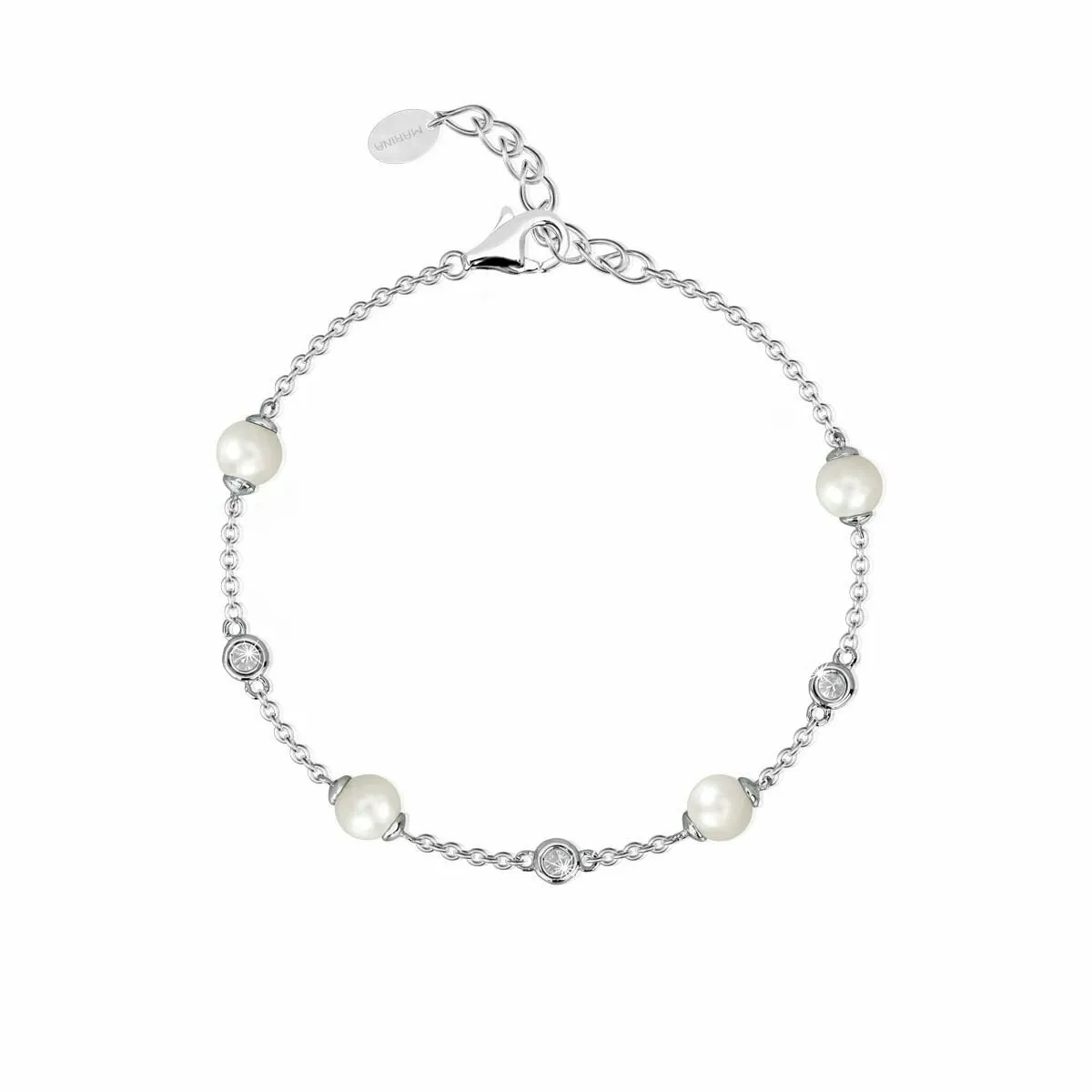 Bracciale Perle E Punti Luce - MABINA GIOIELLI
