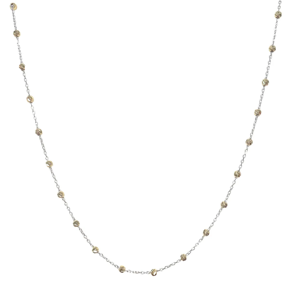 COLLANA PALLINE ORO ROSA