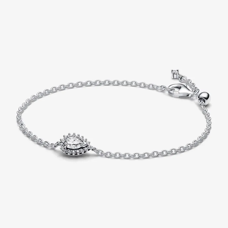 Bracciale a Catena Pandora con Punto Luce Goccia