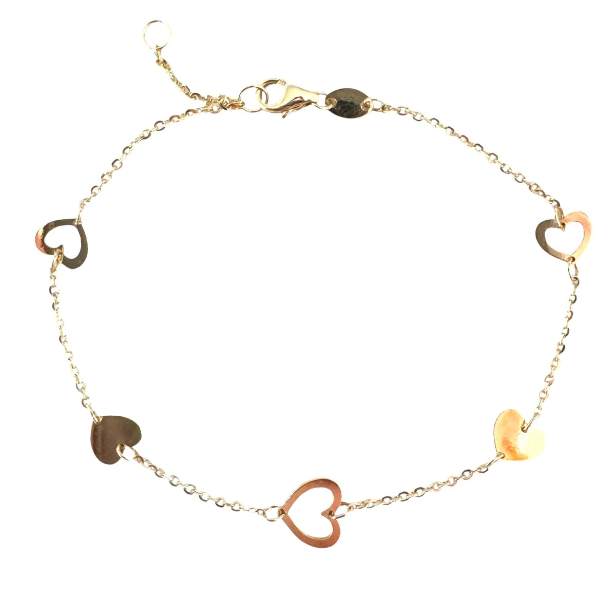 BRACCIALE CINQUE CUORI