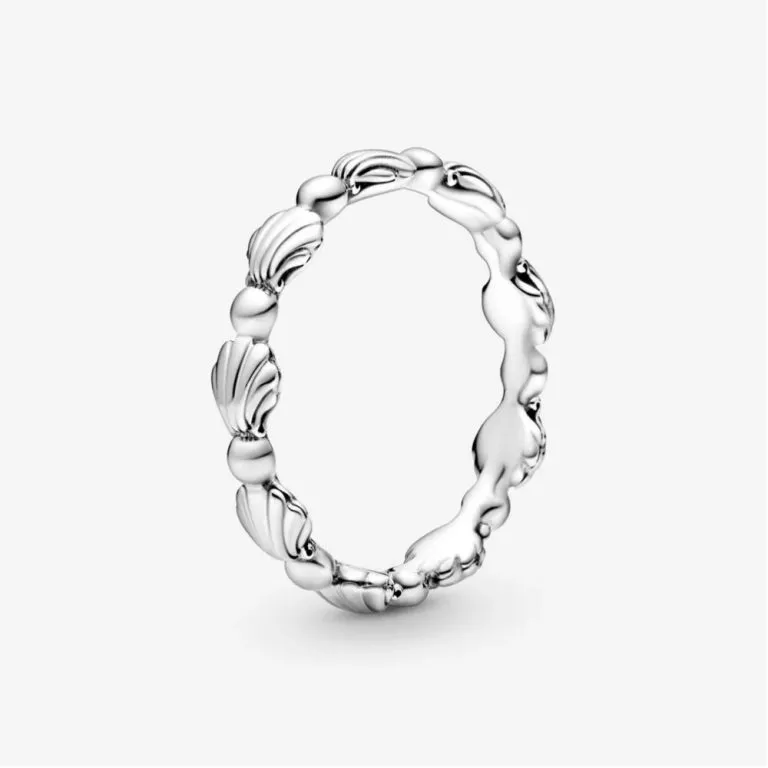 Anello Pandora a Fascia Conchiglie con Sfere