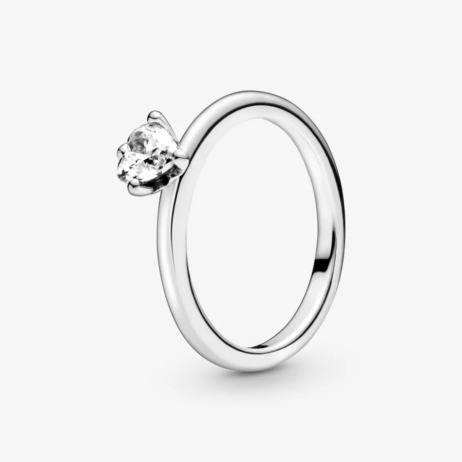 Anello Pandora Solitario con Cuore